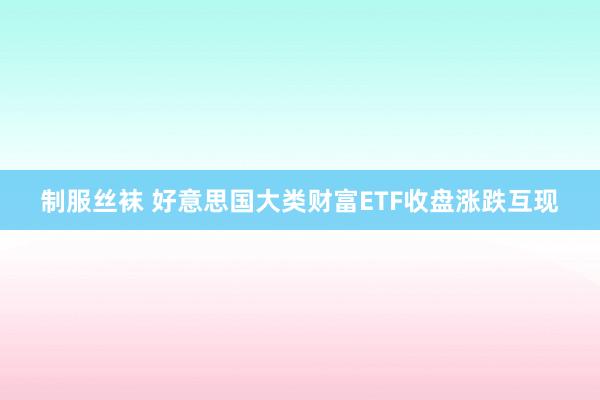 制服丝袜 好意思国大类财富ETF收盘涨跌互现