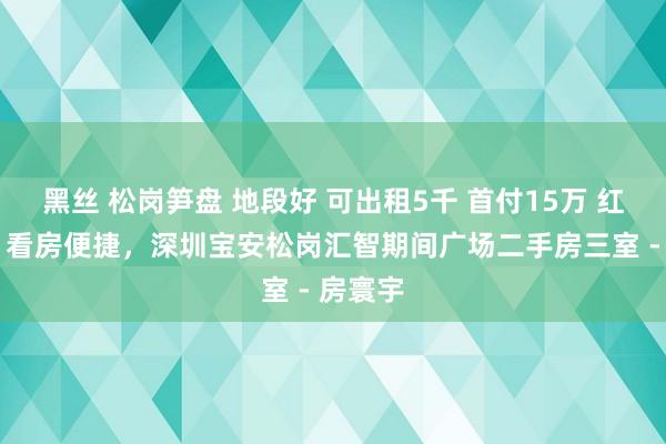 黑丝 松岗笋盘 地段好 可出租5千 首付15万 红本在手 看房便捷,深圳宝安松岗汇智期间广场二手房三室 - 房寰宇