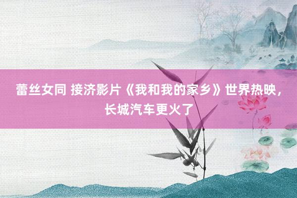 蕾丝女同 接济影片《我和我的家乡》世界热映，长城汽车更火了