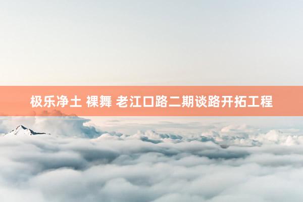 极乐净土 裸舞 老江口路二期谈路开拓工程
