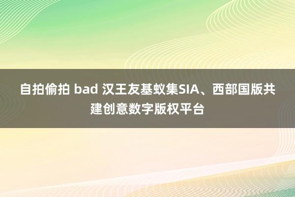 自拍偷拍 bad 汉王友基蚁集SIA、西部国版共建创意数字版权平台