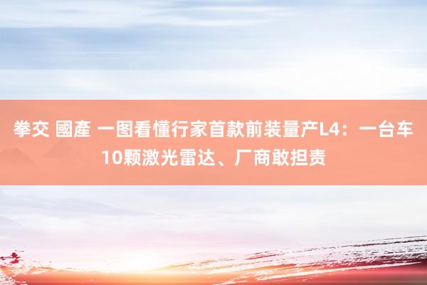 拳交 國產 一图看懂行家首款前装量产L4：一台车10颗激光雷达、厂商敢担责